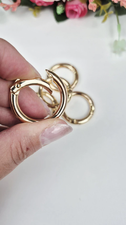 Argola para chaveiro articulada - Dourado - comprar online