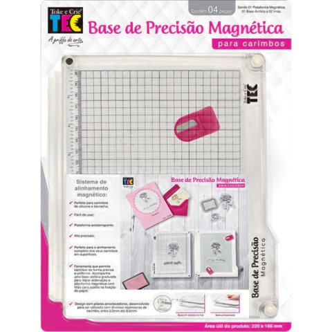 Base de precisão magnética para carimbos - Tok e Crie