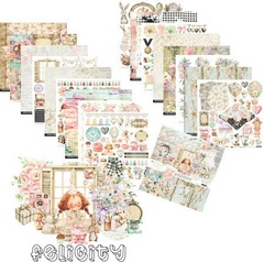 Coleção FELICITY - Papel Bloco 30,5x30,5cm 09 fls 240G - Carina Sartor - Doce Papel Scrapbook