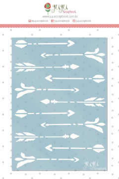 Stencil Flecha - Coleção Sonho Meu - JuJu Scrapbook