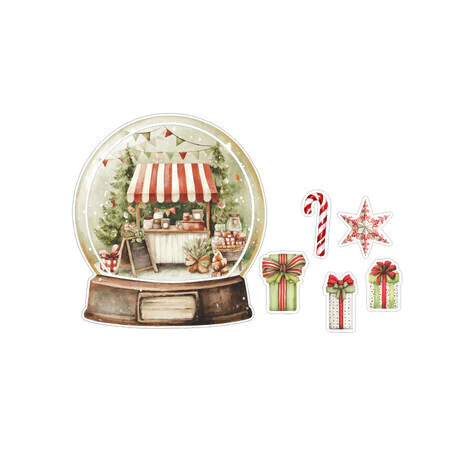 Coleção MAGIA - Shaker box Globo Natal - 7 peças - Carina Sartor