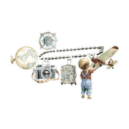 Coleção LOGO ALI - Acrílico Chaveiro MENINO - 6 peças - Carina Sartor