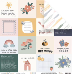 Kit Coordenado com 8 folhas - Coleção Carpe Diem - JuJu Scrapbook na internet