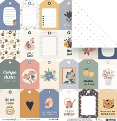 Kit Coordenado com 8 folhas - Coleção Carpe Diem - JuJu Scrapbook - loja online