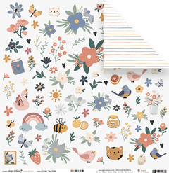 Kit Coordenado com 8 folhas - Coleção Carpe Diem - JuJu Scrapbook