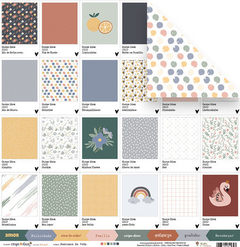 Imagem do Kit Coordenado com 8 folhas - Coleção Carpe Diem - JuJu Scrapbook