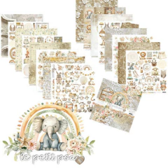 Coleção LE PETIT POA - Papel Bloco 30,5x30,5cm 18 fls 240G - Carina Sartor