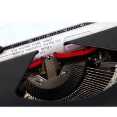 Maquina de Escrever - Typewriter Pink - WeR - Doce Papel Scrapbook