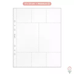 Plásticos para Álbum 17 x 21cm - Modelo 5 | JuJu Scrapbook