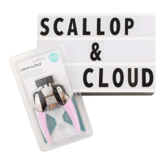 Crop a Dile - Corner Chomper - cortador de Cantos - scallop e cloud - WeR memory keepers - comprar online