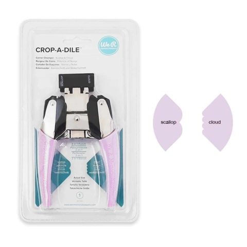 Crop a Dile - Corner Chomper - cortador de Cantos - scallop e cloud - WeR memory keepers