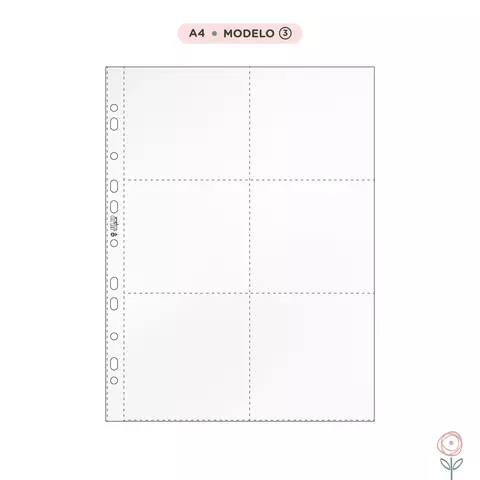 Plásticos para Álbum A4 - Modelo 3 | JuJu Scrapbook