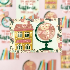 Acrílico Casa + Globo | A Casa É Sua | Lemon Scrapbook