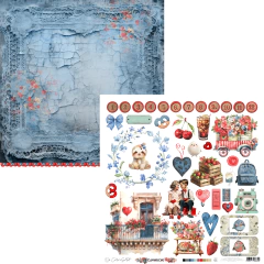 Coleção AMORECOS Papel Bloco 30,5x30,5cm 18 fls 240G - Carina Sartor - Doce Papel Scrapbook