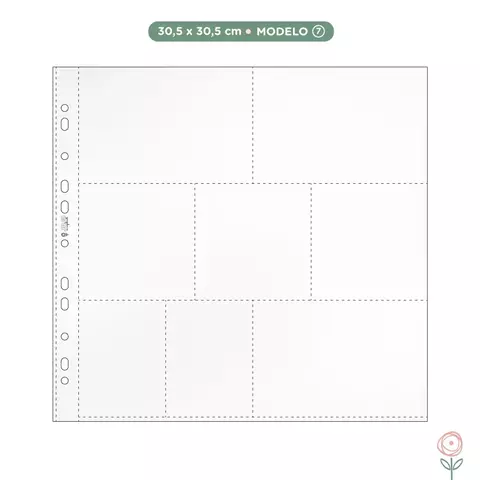 Plásticos para Álbum 30,5 x 30,5cm - Modelo 7 | JuJu Scrapbook