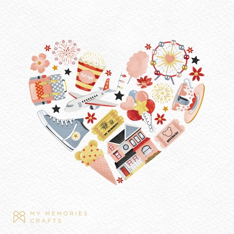 Kit com 06fls - Coleção Minha Diversão - My Memories Crafts