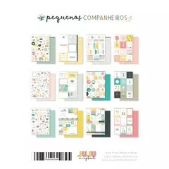 Bloco A4 para Scrapbook - Coleção Pequenos Companheiros | JuJu Scrapbook - comprar online