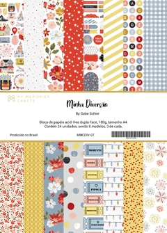 Bloco A4 - Coleção Minha Diversão - My Memories Crafts