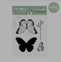 CARIMBOS DE SILICONE - BORBOLETAS - COLEÇÃO UMA NOVA PRIMAVERA - DECORE CRAFTS
