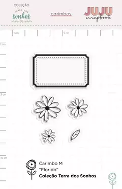 Carimbo M Florido - Coleção Terra dos Sonhos - Juju Scrapbook