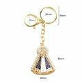 Chaveiro de Metal - Nossa Senhora - 53mm x 40mm - Dourado - loja online