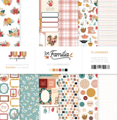Kit Coordenado - Coleção Em Família | JuJu Scrapbook