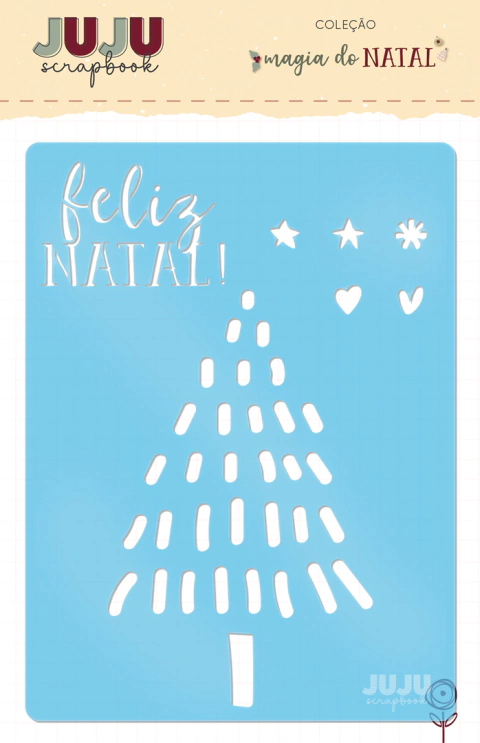 Stencil Minha Árvore - Coleção Magia do Natal | JuJu Scrapbook