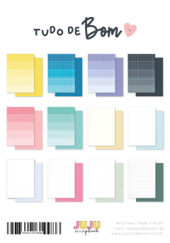 Bloco A5 para Scrapbook - Coleção Tudo de Bom | JuJu Scrapbook - comprar online