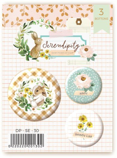 BOTTONS COM ALFINETE |COLEÇÃO SERENDIPITY | DANY PERES DESIGN