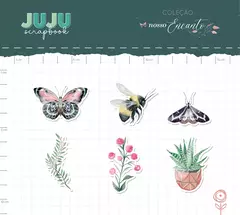 Enfeite Acrílico Vasinho de Planta - Coleção Nosso Encanto | JuJu Scrapbook