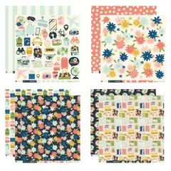 Kit 12 Folhas | Faça as Malas 2 ✈️ - Lemon Scrapbook - Doce Papel Scrapbook
