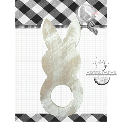 Coleção GARDEN – Porta Guardanapo Coelho – 1 peça – Carina Sartor