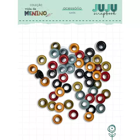 Ilhós - Coleção Vida de Menino - Juju Scrapbook