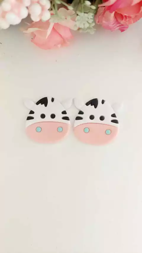 Aplique emborrachado Vaquinha - com 2 unidades