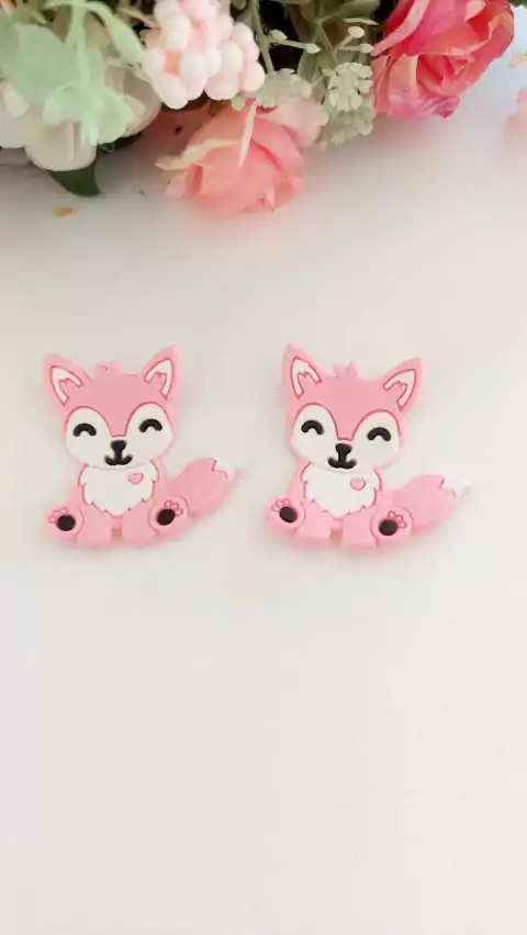 Aplique emborrachado Raposa com 2 unid.