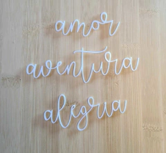 ACRILÍCOS PALAVRAS | BRANCO | SCRAP SUPPLIES