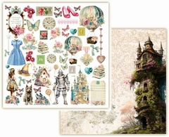 Kit com 8 folhas - Coleção Doroty - Dany Peres Design - Doce Papel Scrapbook