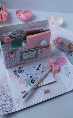 Aula online Stationery Box (sem material) - Doce Papel Scrapbook