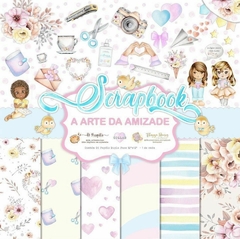 kit com 2 coleções de papeis com 6 folhas (cada) - Coleção A Arte da Amizade - Thayza Ramos