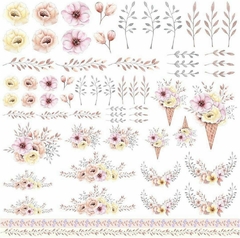 kit com 2 coleções de papeis com 6 folhas (cada) - Coleção A Arte da Amizade - Thayza Ramos - loja online
