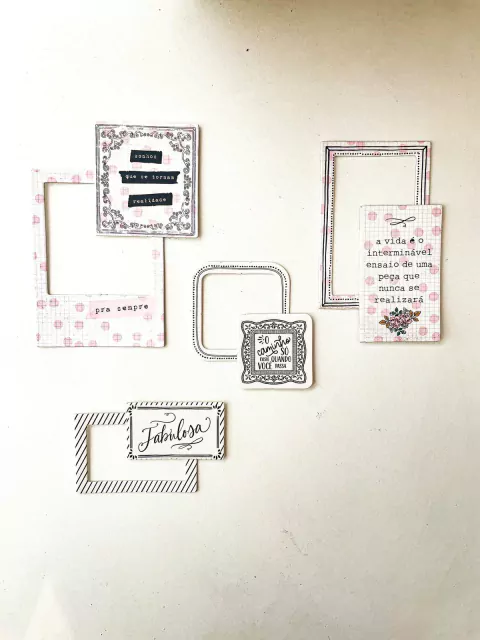 Conjunto com 10 Molduras | Coleção Fabulosa | Dany Peres Design