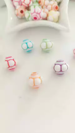 Entremeio Balãozinho colorido com furo passante - comprar online