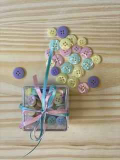 Lindos Botões Candy Colors na opções de caixinha e pacotinho1