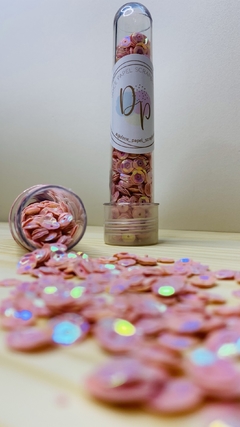 Tubete com Lantejoulas Rosa para Shaker Box