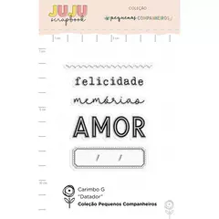 Carimbo G Datador - Coleção Pequenos Companheiros | JuJu Scrapbook