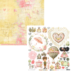 Coleção KINGDOM Papel Bloco 30,5x30,5cm 09 fls 240G - Carina Sartor