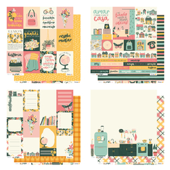 Kit 12 Folhas | A Casa É Sua | Lemon Scrapbook - Doce Papel Scrapbook