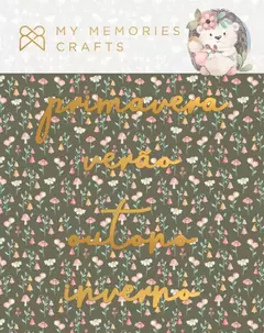COLEÇÃO MEUS 365 DIAS - TÍTULOS EM ACRÍLICO DOURADO - MY MEMORIES CRAFTS