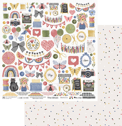 KIT COM 6 FOLHAS - COLEÇÃO MINHAS CELEBRAÇÕES - MY MEMORIES CRAFTS