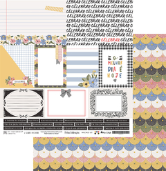KIT COM 6 FOLHAS - COLEÇÃO MINHAS CELEBRAÇÕES - MY MEMORIES CRAFTS na internet